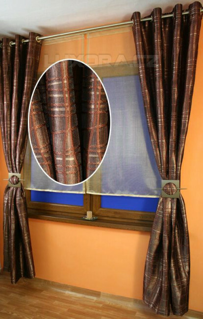 PORTO dekor tkanina brown - SK5808