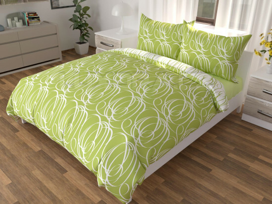 Povlečení VLNY ZELENÉ - LS2458/hl