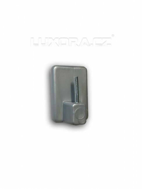 Držák vitrážky šedý - samolepící - ART13020