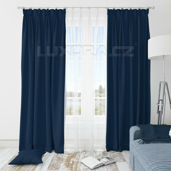 Závěs Blackout UNI 143 tm. modrý - ART01447