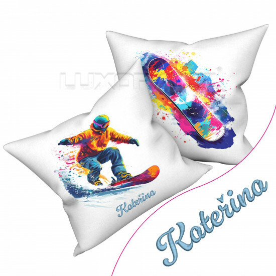 Povlak Snowboarding a výšivka Váš text - PPsVD24/17/hl