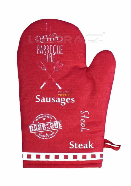 Chňapka Barbecue červená - Chnbar/čv/hl