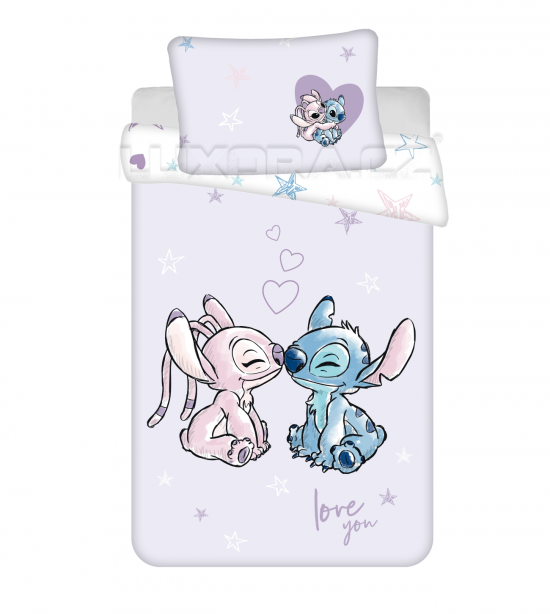 Povlečení do postýlky Lilo and Stitch baby love - LS36365/hl