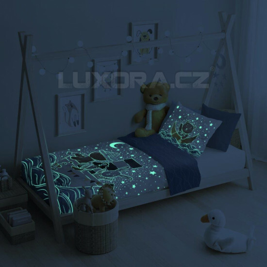 Povlečení do postýlky Loďka (svítící ve tmě) - LS25257/hl