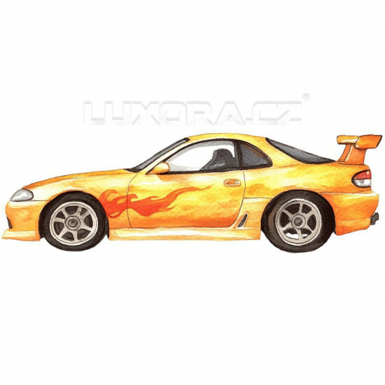 Nažehlovačka Auto drift žluté - NAŽ045/hl