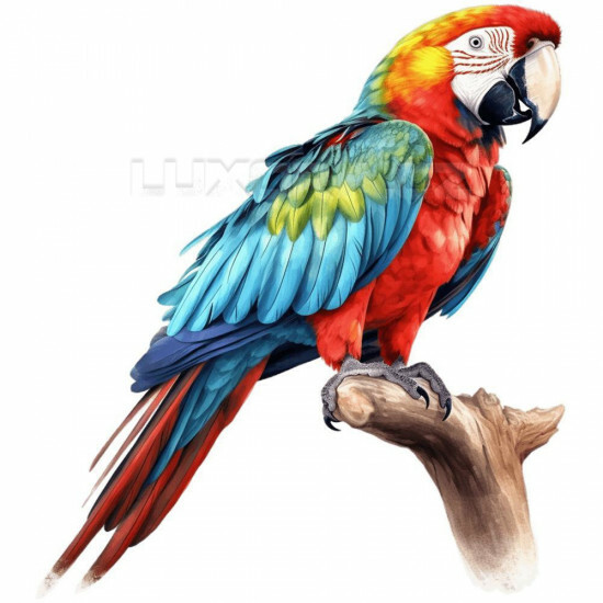 Nažehlovačka Papoušek ara červený - NAŽ370/hl