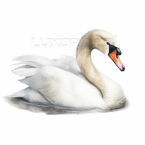 Nažehlovačka Labuť bílá - NAŽ343/hl