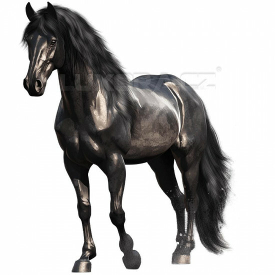 Nažehlovačka Kůň černý - NAŽ335/hl