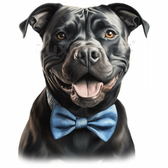 Nažehlovačka Stafort s modrým motýlkem - NAŽ289/hl