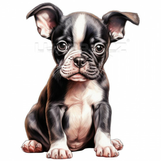 Nažehlovačka Bostonský teriér štěně - NAŽ172/hl