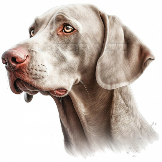 Nažehlovačka Výmarský ohař hlava - NAŽ298/hl