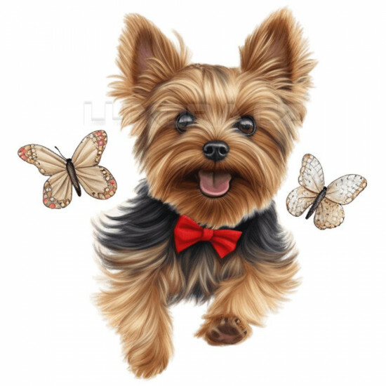 Nažehlovačka Jorkšír a motýlci - NAŽ211/hl