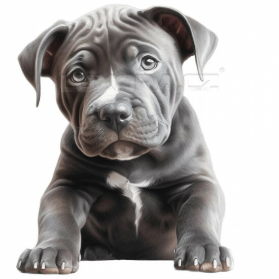 Nažehlovačka Pitbull štěně šedé - NAŽ266/hl