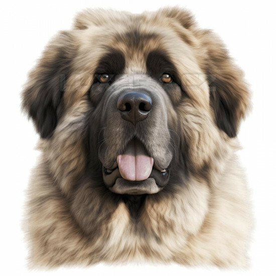 Nažehlovačka Kavkazský pastevecký pes hlava - NAŽ221/hl