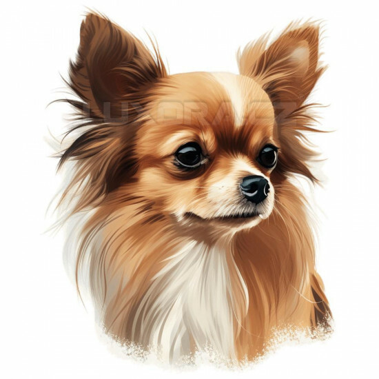 Nažehlovačka Čivava dlouhosrstá světle hnědá - NAŽ190/hl