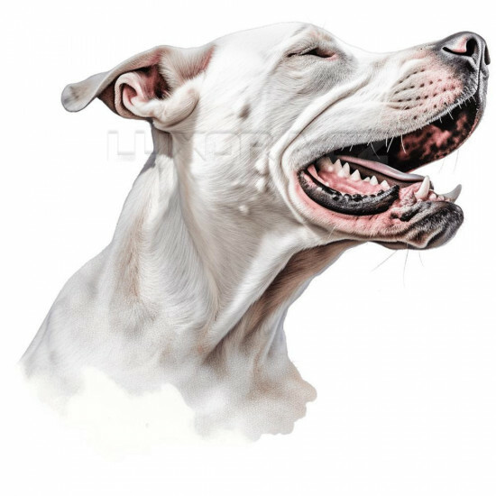 Nažehlovačka Argentinská doga hlava - NAŽ135/hl