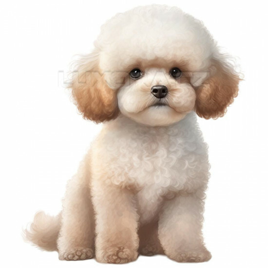 Nažehlovačka Pudl bílý štěně - NAŽ271/hl