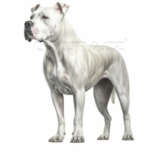 Nažehlovačka Argentinská doga - NAŽ137/hl