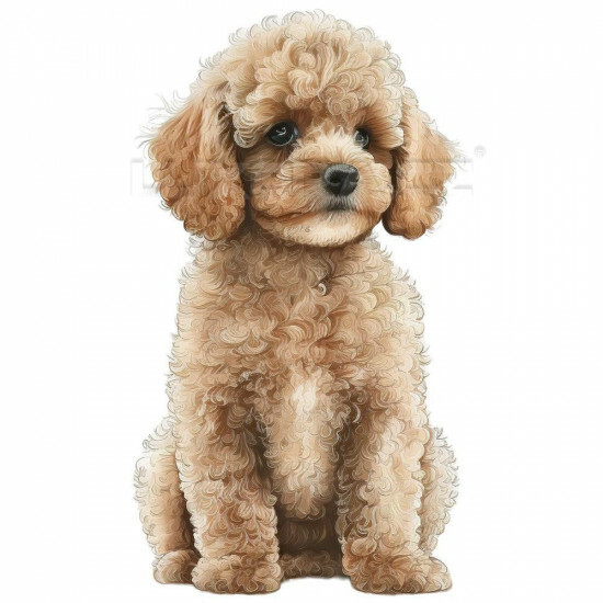 Nažehlovačka Pudl světle hnědý štěně - NAŽ273/hl