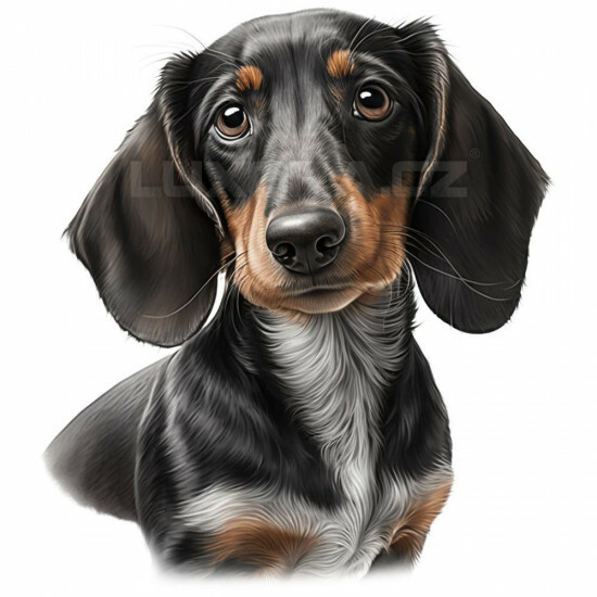 Nažehlovačka Jezevčík hlava - NAŽ206/hl