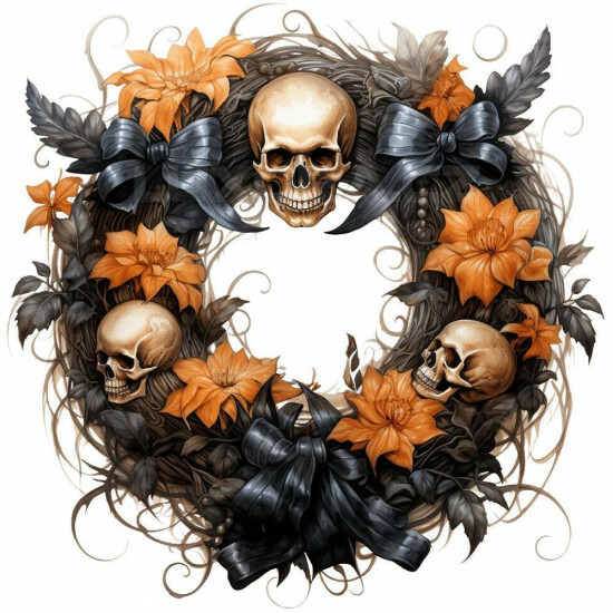 Nažehlovačka Věnec Halloween - NAŽ513/hl
