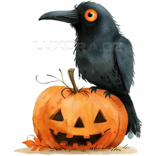 Nažehlovačka Dýně a vrána - NAŽ447/hl