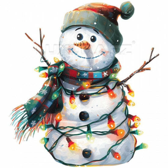 Nažehlovačka Sněhulák a světýlka pohodář - NAŽ608/hl