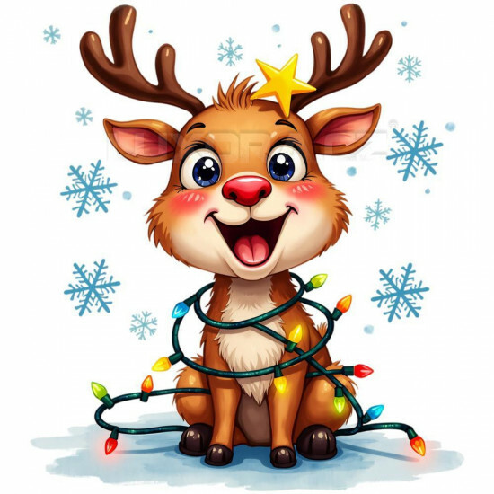 Nažehlovačka Sobík vločky a světýlka - NAŽ673/hl