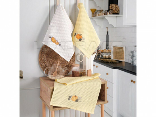 Dárkový set vaflových utěrek Dýně - U341355/hl