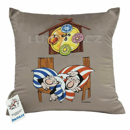 Povlak na polštářek Křemílek a Vochomůrka spí - PPKVspi/hl