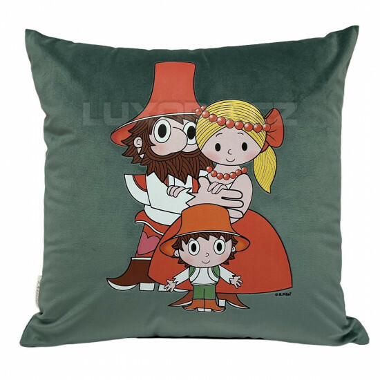 Povlak na polštářek Rumcajs, Manka a Cipísek - PPRMC/hl