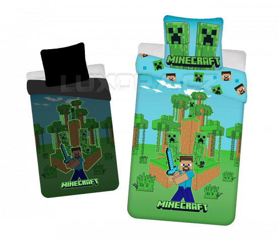 Povlečení Minecraft jungle svítící efekt - LS40584/hl