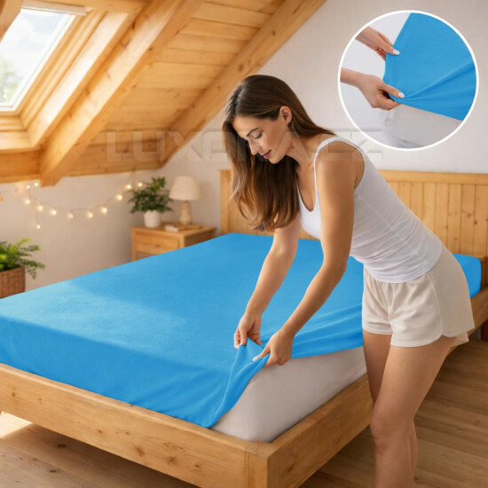 Prostěradlo jersey tyrkysová 22 - ART13789