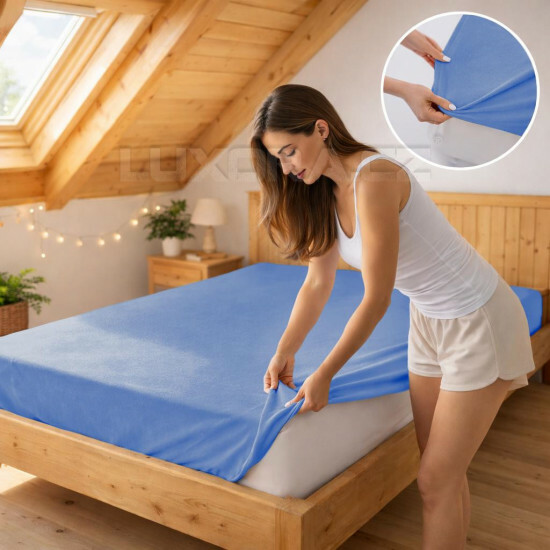 Prostěradlo jersey nebesky modrá 24 - ART13790