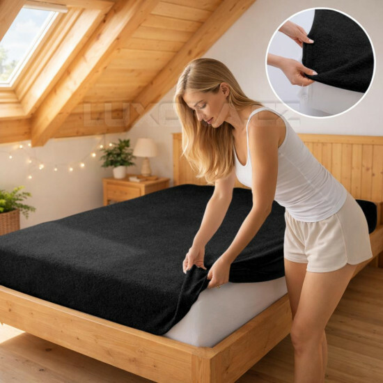 Prostěradlo froté černá 48 - ART13776