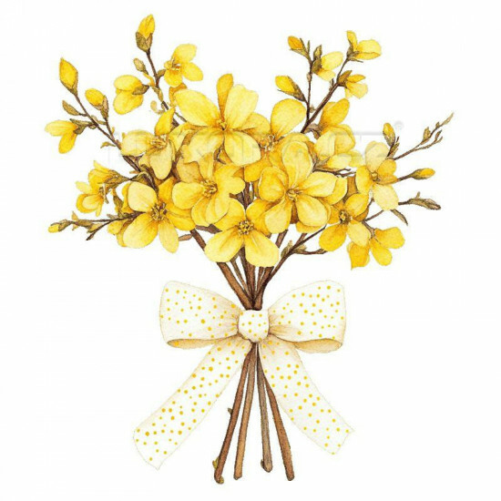 Nažehlovačka Zlatý déšť s mašlí - NAŽ974/hl