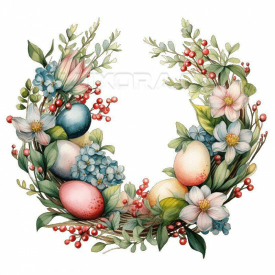 Nažehlovačka Velikonoční věneček 10 - NAŽ951/hl