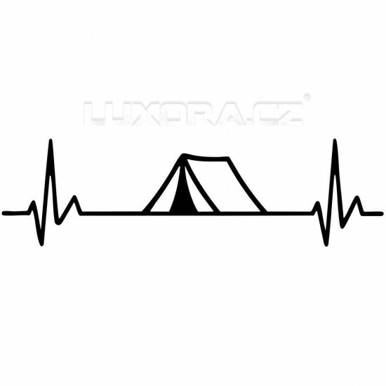 Nažehlovačka Stan ekg černá - NAŽ545/hl