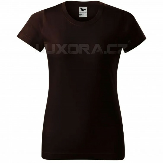Dámské tričko tm. hnědé BAS - TČDU/134/tmh/hl