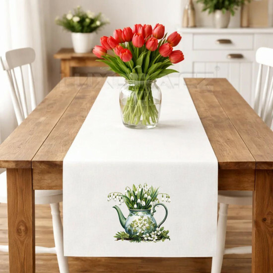 Ubrus sněženky v konvičce - UVEL/26/010