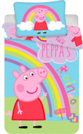 Povlečení do postýlky Prasátko Peppa Duha