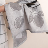 Utěrka CITRÓNY šedá