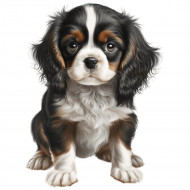 Nažehlovačka Kavalír king Charles španěl štěně