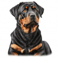 Nažehlovačka Rotvajler hlava