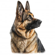 Nažehlovačka Německý ovčák