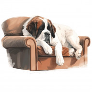 Nažehlovačka Bernardýn a gauč