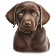 Nažehlovačka Labrador štěně hnědý