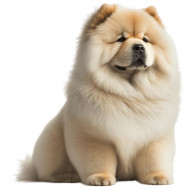 Nažehlovačka Čau-čau sedící