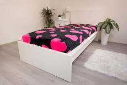 Prostěradlo mikroflanel Srdce