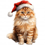 Nažehlovačka Kočka a vánoční čepice